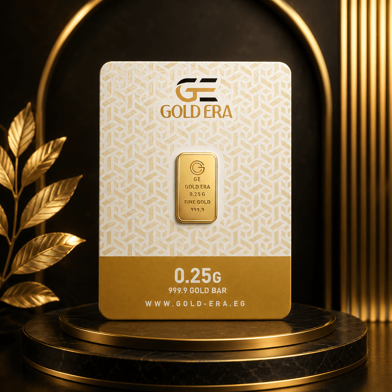 سبيكة 0.25 ربع جرام ذهب عيار 24