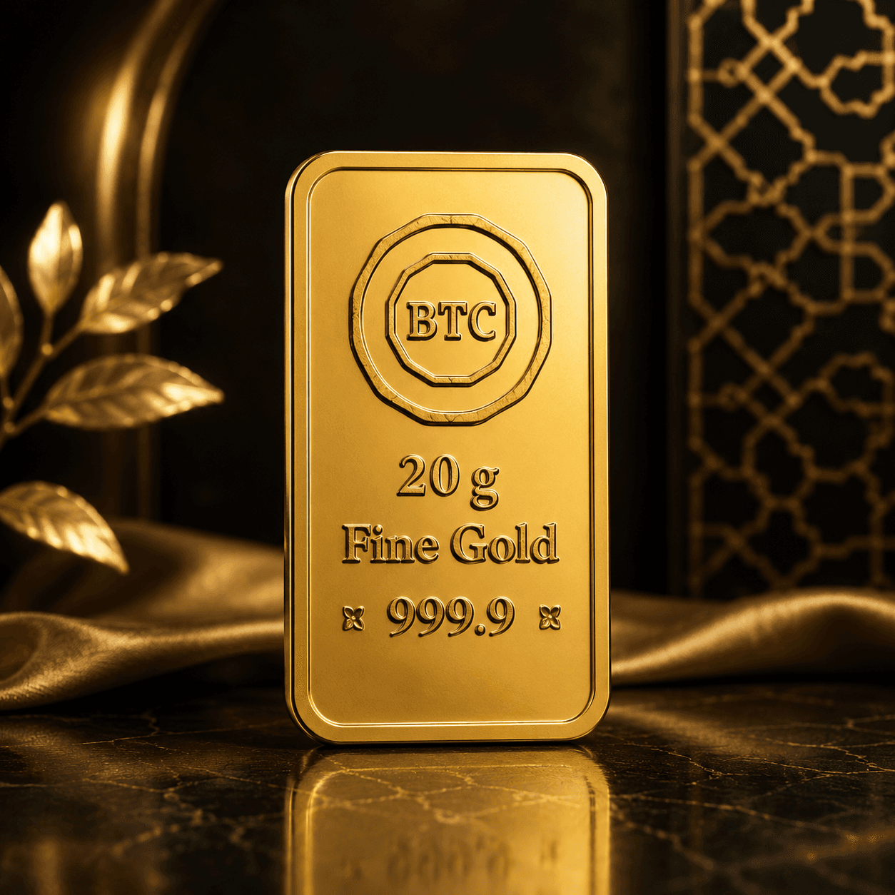 BTC 20 gram gold bar 999.9